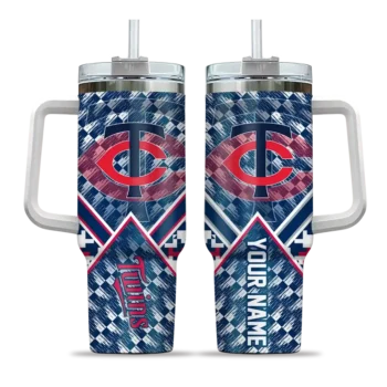 customized minnesota twins chevron angle navy curved tumbler best selling 1.webp