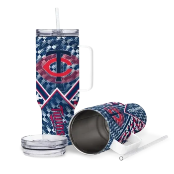customized minnesota twins chevron angle navy curved tumbler high quality 1.webp