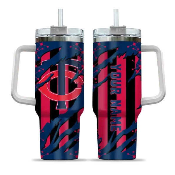 customized minnesota twins claw cut navy black curved tumbler best selling 1.webp