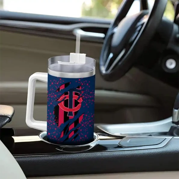 customized minnesota twins claw cut navy black curved tumbler trendy 1.webp