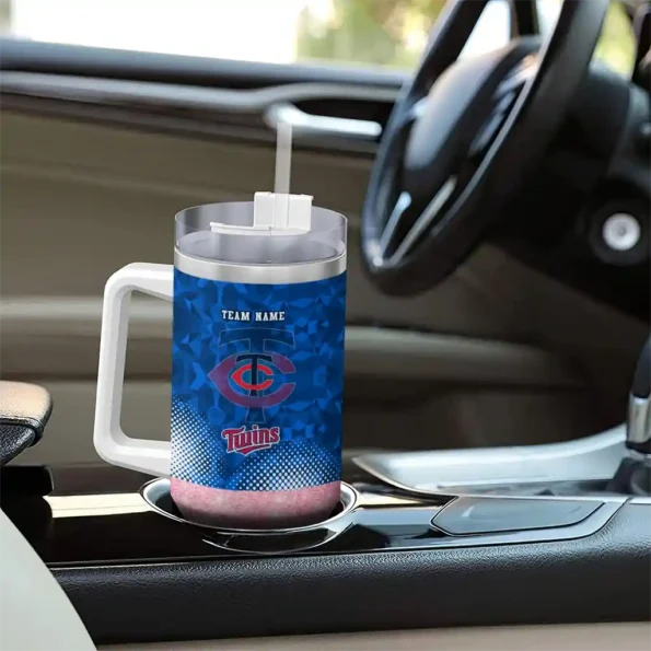 customized minnesota twins geometric prism navy curved tumbler trendy 1.webp