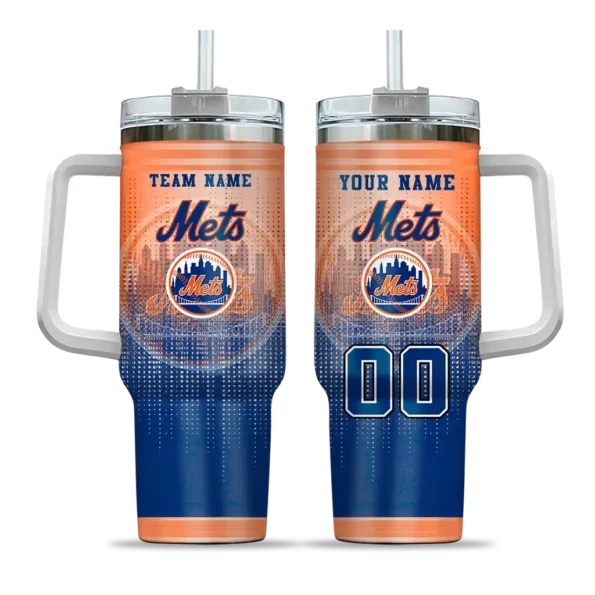 customized new york mets gradient dots blue curved tumbler best selling 1.webp