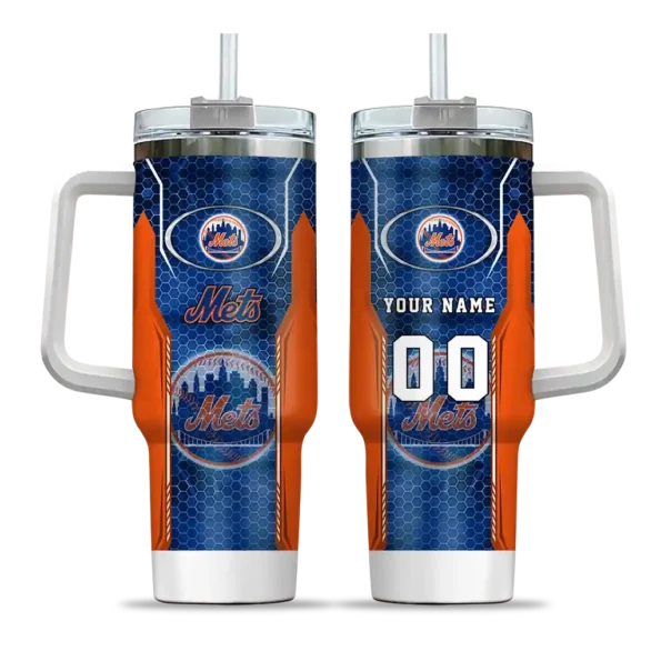 customized new york mets hexagon armor blue curved tumbler best selling 1.webp