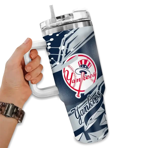 customized new york yankees abstract paths navy curved tumbler fashion forward 1.webp