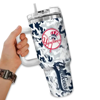 customized new york yankees camo mashup navy white curved tumbler fashion forward 1.webp