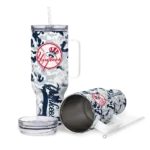 customized new york yankees camo mashup navy white curved tumbler best selling 1.webp