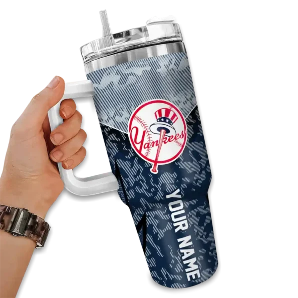 customized new york yankees chevron stripe navy curved tumbler fashion forward 1.webp