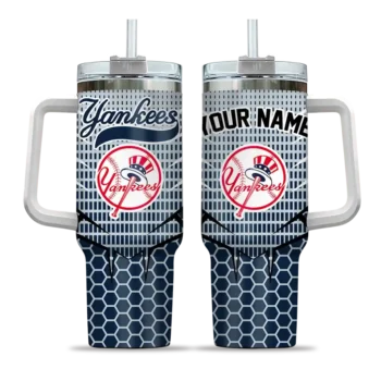 customized new york yankees hex texture navy curved tumbler best selling 1.webp