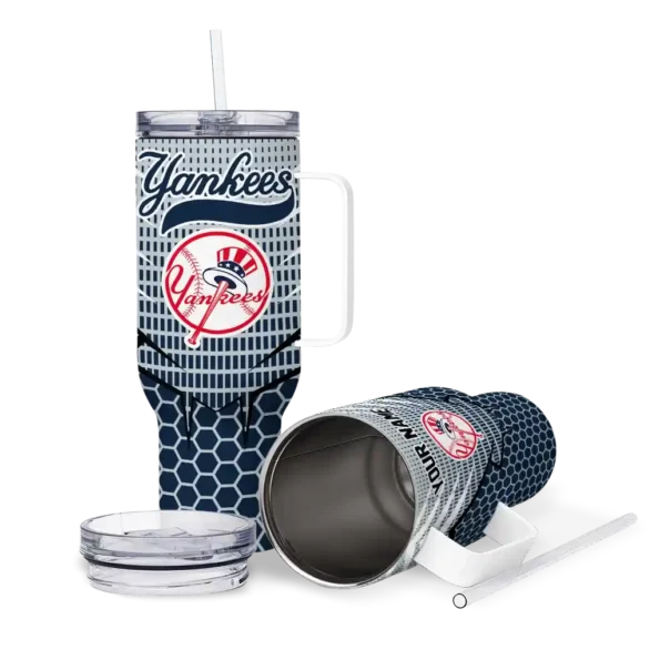 customized new york yankees hex texture navy curved tumbler high quality 1.webp