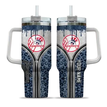customized new york yankees leopard zipper navy curved tumbler best selling 1.webp
