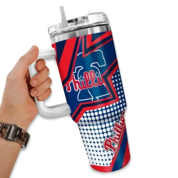 customized philadelphia phillies arrow burst blue curved tumbler fashion forward 1.webp