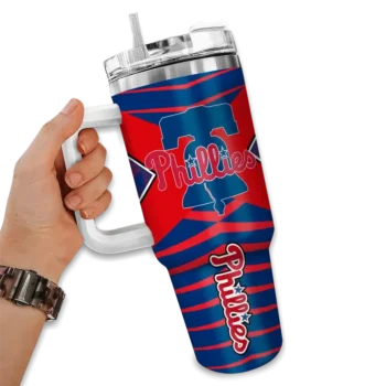 customized philadelphia phillies chevron layers blue curved tumbler fashion forward 1.webp
