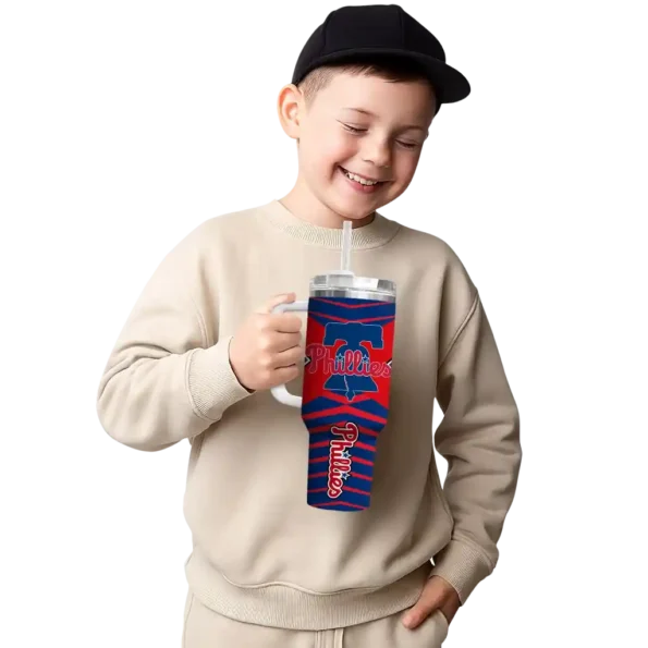 customized philadelphia phillies chevron layers blue curved tumbler latest model 1.webp