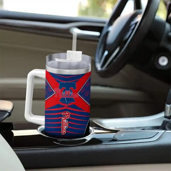 customized philadelphia phillies chevron layers blue curved tumbler trendy 1.webp