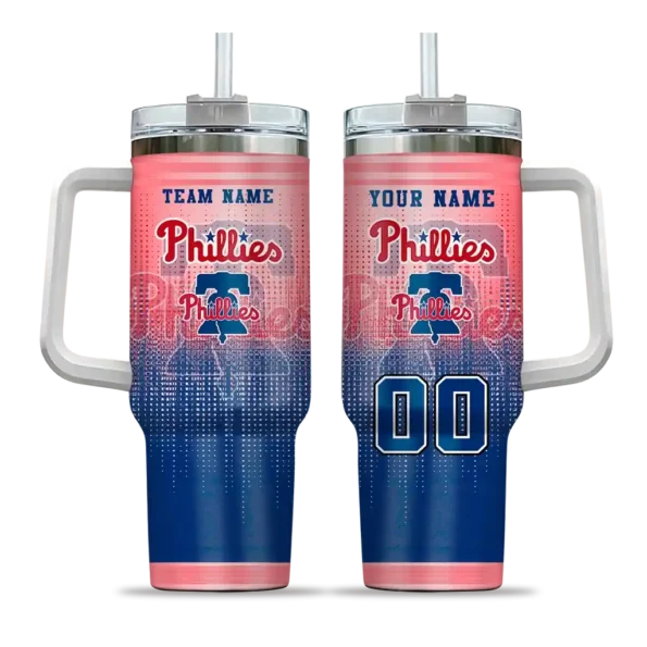 customized philadelphia phillies gradient dots blue curved tumbler best selling 1.webp