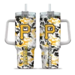 customized pittsburgh pirates camo mashup black white curved tumbler best selling 1.webp