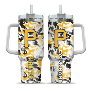 customized pittsburgh pirates camo mashup black white curved tumbler best selling 1.webp