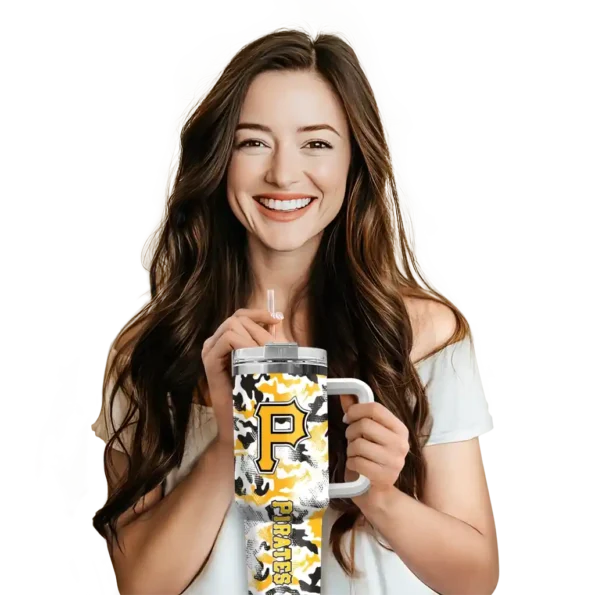 customized pittsburgh pirates camo mashup black white curved tumbler premium grade 1.webp
