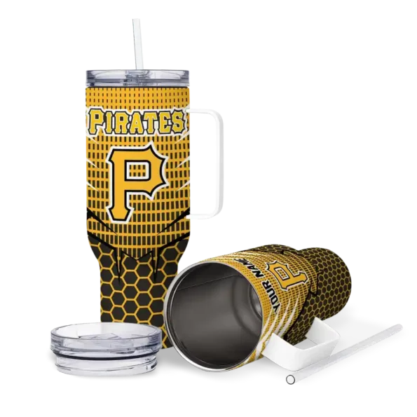 customized pittsburgh pirates hex texture black curved tumbler high quality 1.webp