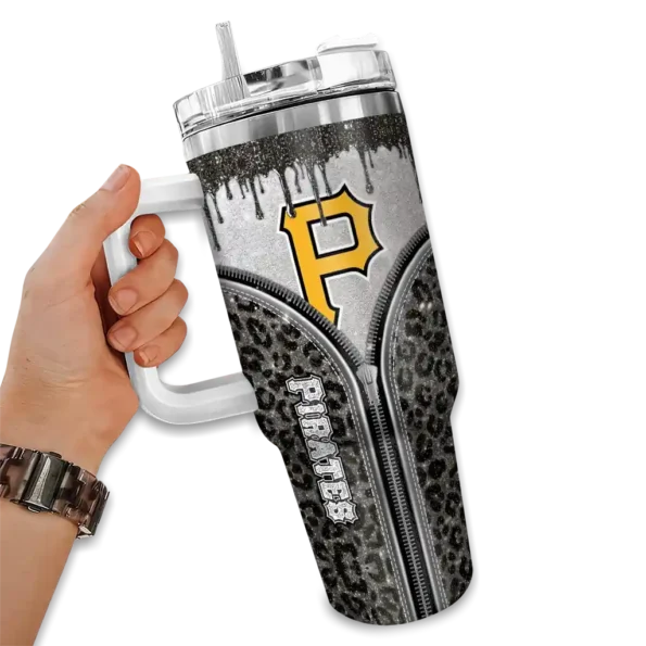 customized pittsburgh pirates leopard zipper black curved tumbler fashion forward 1.webp