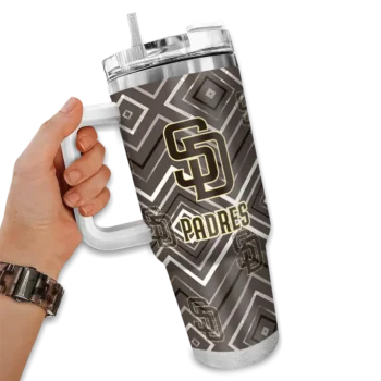 customized san diego padres bold diamonds brown curved tumbler fashion forward 1.webp