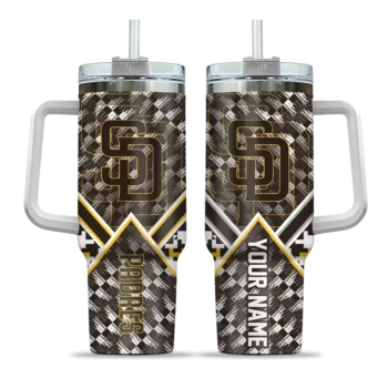 customized san diego padres chevron angle brown curved tumbler best selling 1.webp