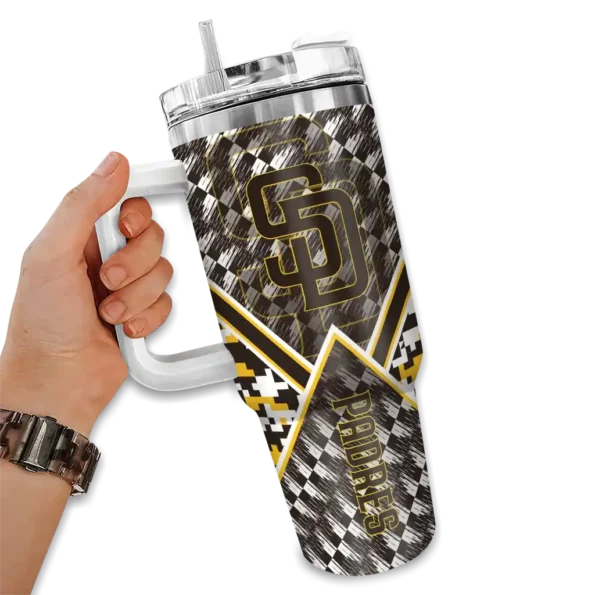customized san diego padres chevron angle brown curved tumbler fashion forward 1.webp