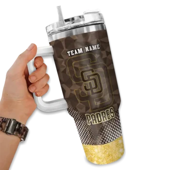 customized san diego padres geometric prism brown curved tumbler fashion forward 1.webp