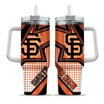 customized san francisco giants arrow burst orange curved tumbler best selling 1.webp