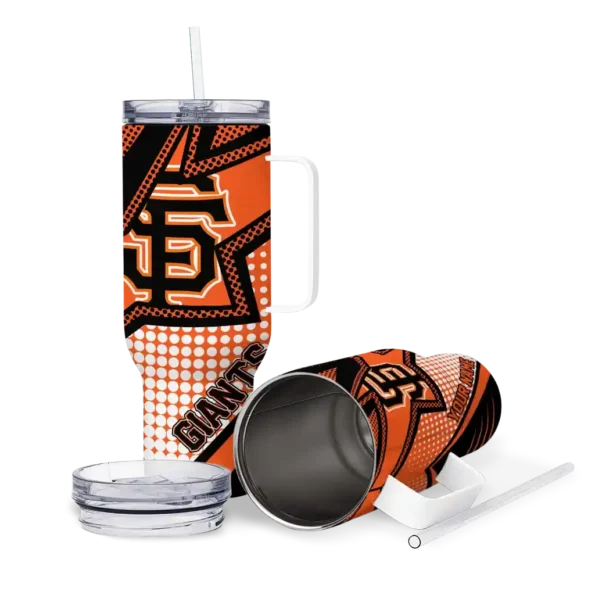 customized san francisco giants arrow burst orange curved tumbler high quality 1.webp