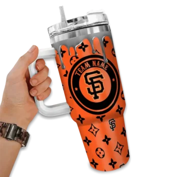 customized san francisco giants bullseye drips orange curved tumbler fashion forward 1.webp