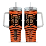 customized san francisco giants chevron layers orange curved tumbler best selling 1.webp