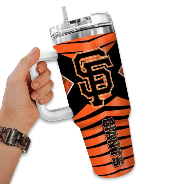 customized san francisco giants chevron layers orange curved tumbler fashion forward 1.webp