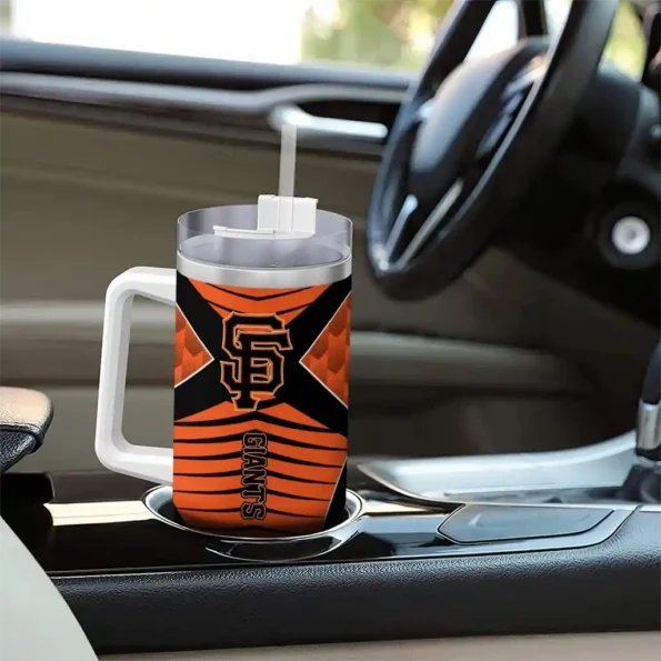 customized san francisco giants chevron layers orange curved tumbler trendy 1.webp