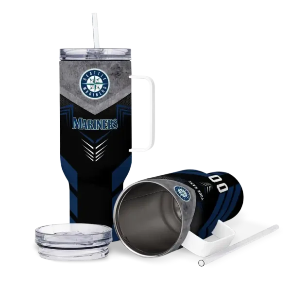customized seattle mariners arrow armor navy blue black curved tumbler high quality 1.webp