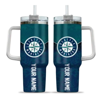 customized seattle mariners chevron stripe navy blue curved tumbler best selling 1.webp