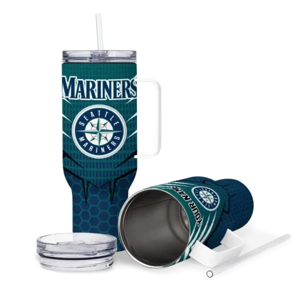 customized seattle mariners hex texture navy blue curved tumbler high quality 1.webp