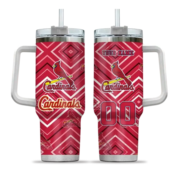 customized st louis cardinals bold diamonds red curved tumbler best selling 1.webp