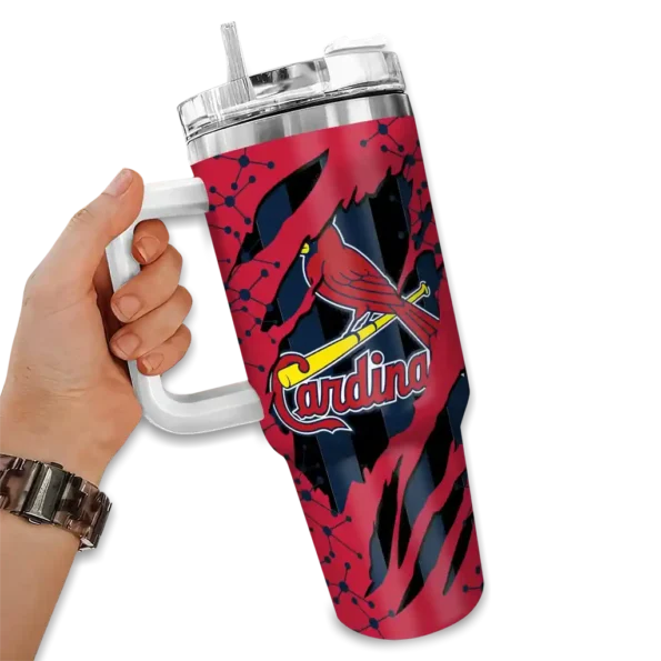 customized st louis cardinals claw cut red black curved tumbler fashion forward 1.webp