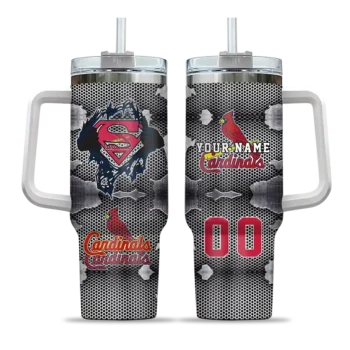 customized st louis cardinals superman shield red gray curved tumbler best selling 1.webp