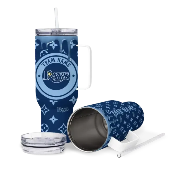 customized tampa bay rays bullseye drips navy curved tumbler high quality 1.webp