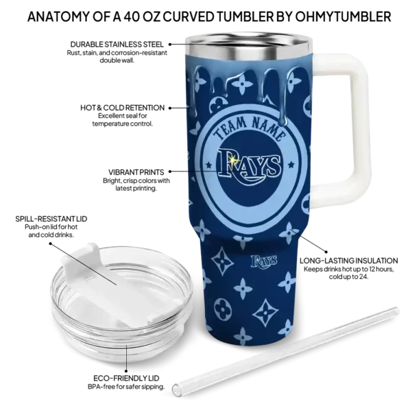 customized tampa bay rays bullseye drips navy curved tumbler new arrival 1.webp