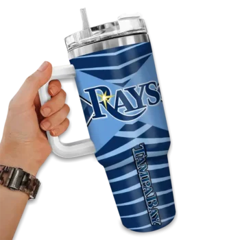 customized tampa bay rays chevron layers navy curved tumbler fashion forward 1.webp