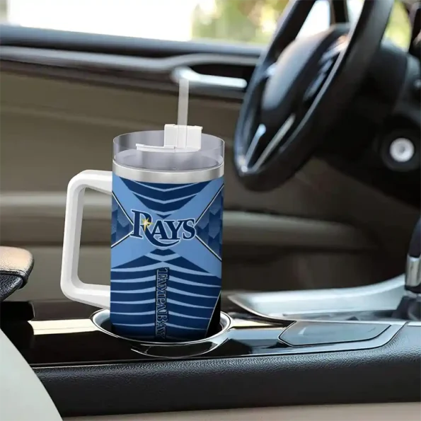 customized tampa bay rays chevron layers navy curved tumbler trendy 1.webp