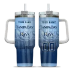 customized tampa bay rays gradient dots navy curved tumbler best selling 1.webp