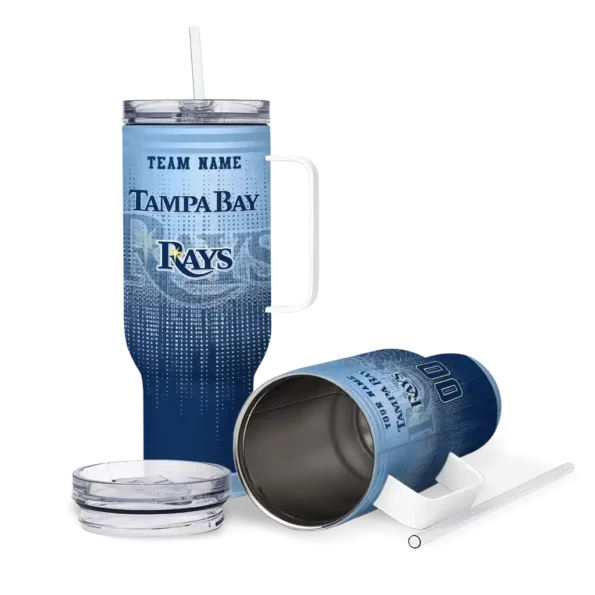 customized tampa bay rays gradient dots navy curved tumbler high quality 1.webp