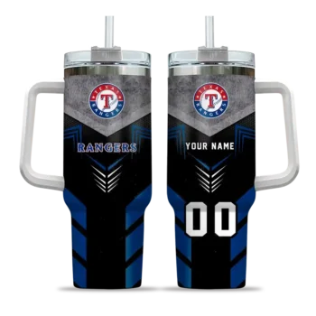 customized texas rangers arrow armor blue black curved tumbler best selling 1.webp