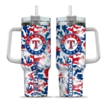 customized texas rangers camo mashup blue white curved tumbler best selling 1.webp