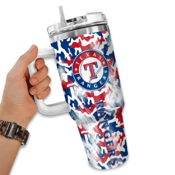 customized texas rangers camo mashup blue white curved tumbler fashion forward 1.webp