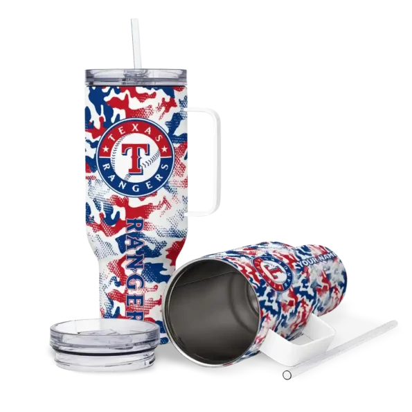 customized texas rangers camo mashup blue white curved tumbler high quality 1.webp